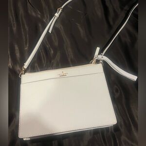 kate spade pale baby blue Leather Crossbody with Gold Hardware. Also wristlet